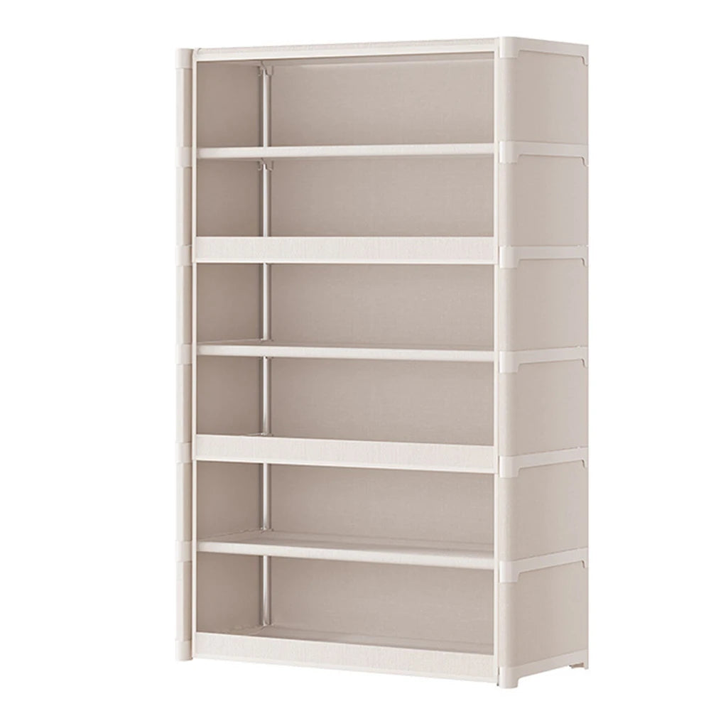 7 Tiers Shoe Rack Organizer with Lid  Storage Organizer with Clear Flip Door Shoe Storage Shelf Cabinet for Bags  Books