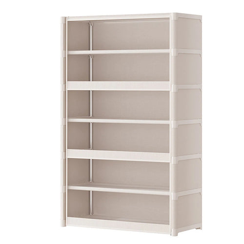 7 Tiers Shoe Rack Organizer with Lid  Storage Organizer with Clear Flip Door Shoe Storage Shelf Cabinet for Bags  Books
